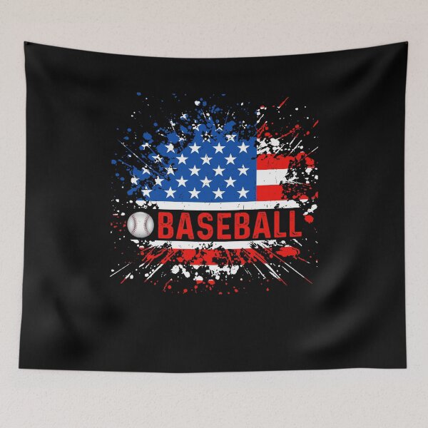 Item preview, American Flag Baseball USA Patriotic Splatter Grunge Sports designed and sold by 1001T-Shirt.