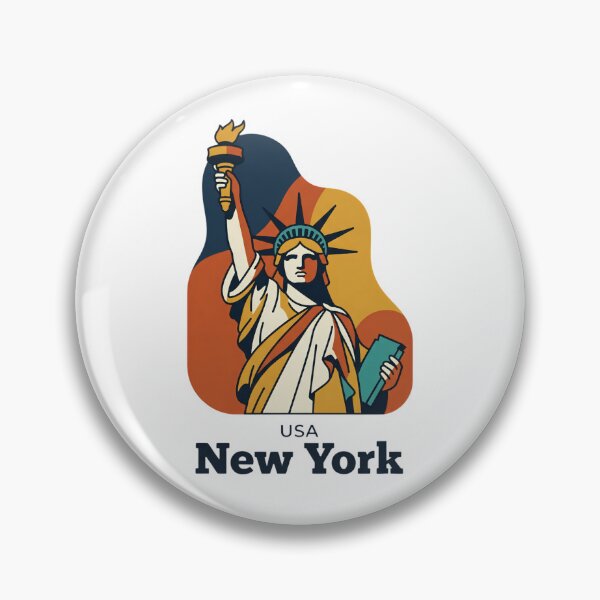 Item preview, New York Statue of Liberty Bold Retro Graphic Art designed and sold by Inkworksbyshery.