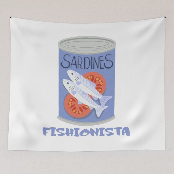 Item preview, Fishionista Sardine Can Fashion Funny Meme Design designed and sold by CleanDecor.