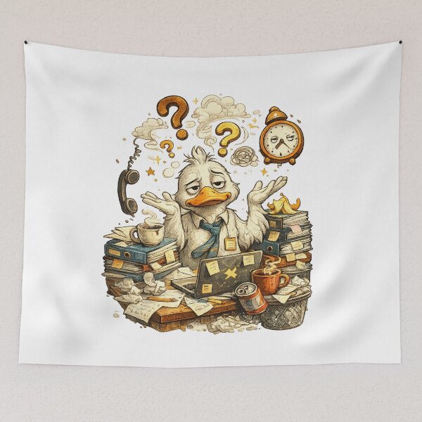 Item preview, Confused Office Duck Meme Artwork designed and sold by HiteshArt111.