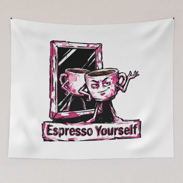 Item preview, Espresso Yourself Sassy Coffee Pun designed and sold by XYZ LAB by Jesuperman.