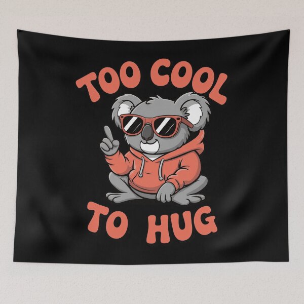 Item preview, Cute Chill Koala Cartoon Too Cool To Hug Introvert Animal Pun designed and sold by anamul43.