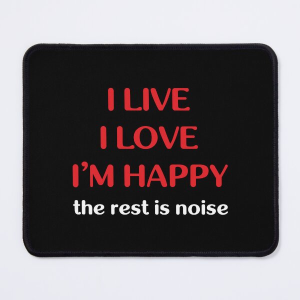 Item preview, I Live. I Love. I’m Happy. (Red+White) designed and sold by Pencil & Pixel.
