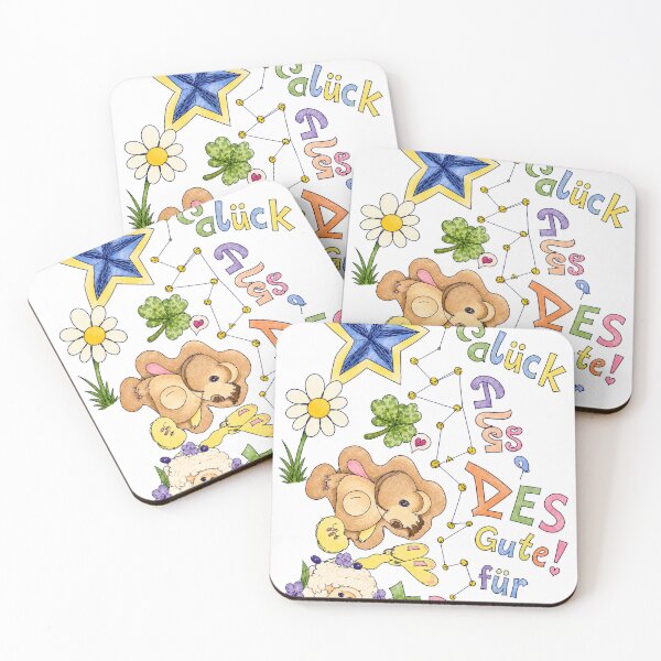 Item preview, Kawaii lucky greeting with cute animals designed and sold by WildCosmos.