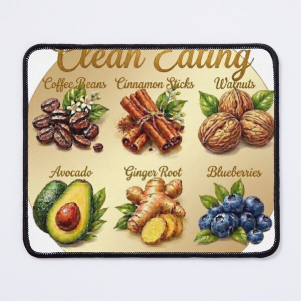 Item preview, Clean Eating Healthy Food Guide Illustration designed and sold by Northern Glow Art.