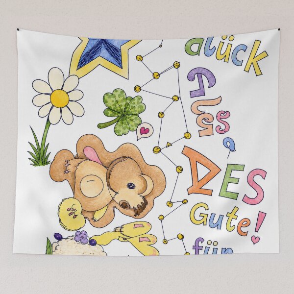 Item preview, Kawaii lucky greeting with cute animals designed and sold by WildCosmos.