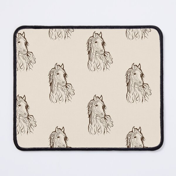 Item preview, Brown Line work Elegant Horse Line Art – Flowing Mane Equine Design designed and sold by Digital Vector GB.
