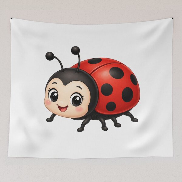 Item preview, Cute Cartoon Ladybug - Sweet Little Ladybird Illustration designed and sold by ToonyTeez.