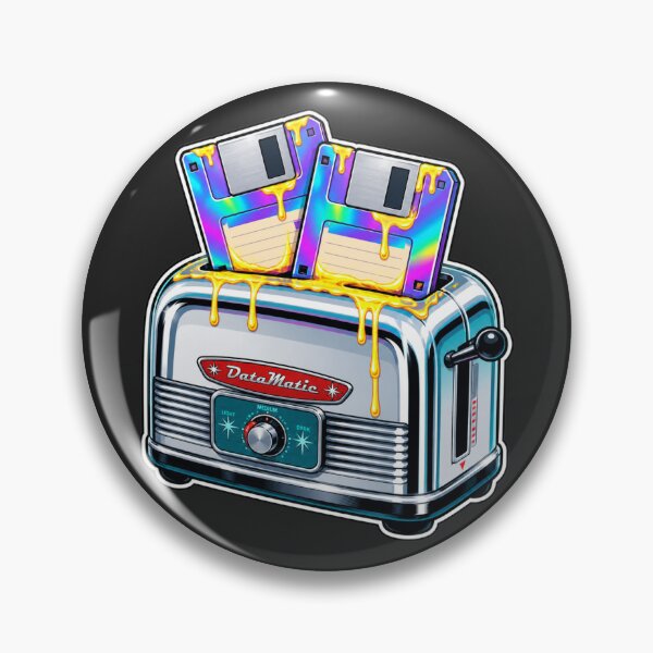 Item preview, Surreal Retro Toaster and Floppy Disk Fusion designed and sold by MarVan-Prints.