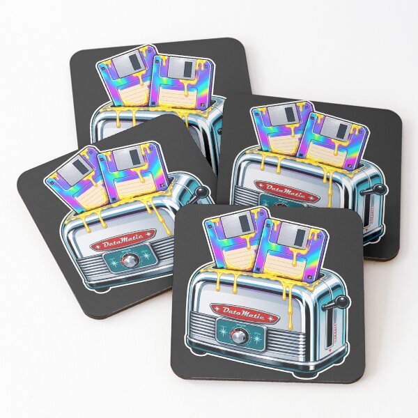 Item preview, Surreal Retro Toaster and Floppy Disk Fusion designed and sold by MarVan-Prints.