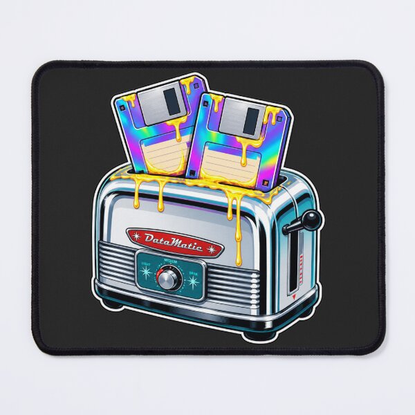 Item preview, Surreal Retro Toaster and Floppy Disk Fusion designed and sold by MarVan-Prints.