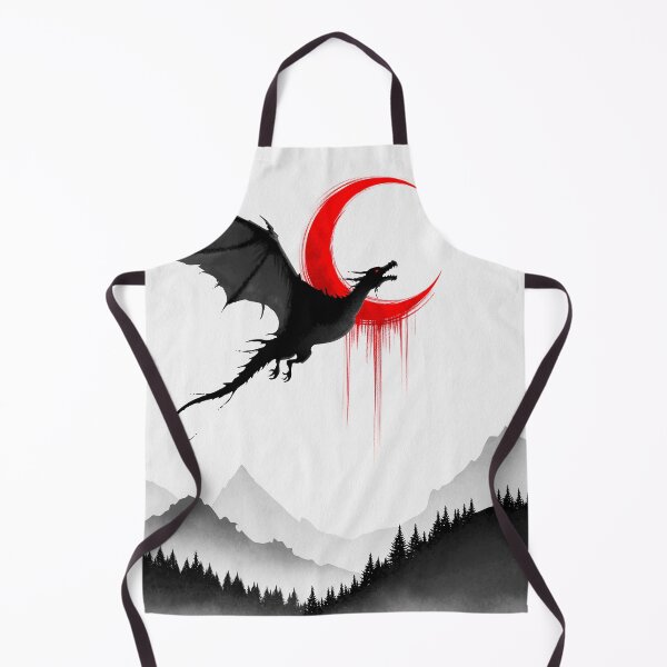 Item preview, Crimson Eclipse Dragon – Minimalist Dark Fantasy Art designed and sold by Ola-urb.