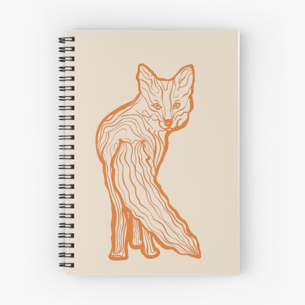 Item preview, Elegant Fox Line Art – Flowing Orange Outline Wildlife Design designed and sold by Digital Vector GB.
