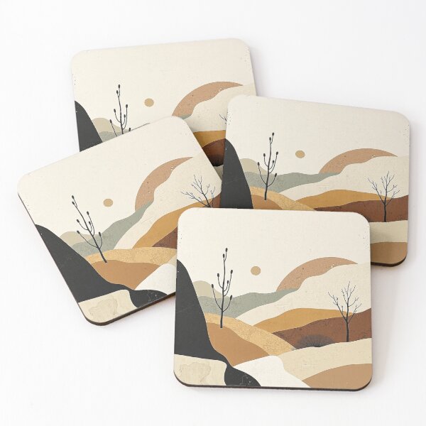 Item preview, Modern Organic Desert Landscape | Neutral Abstract Nature Design designed and sold by Hyssop St.