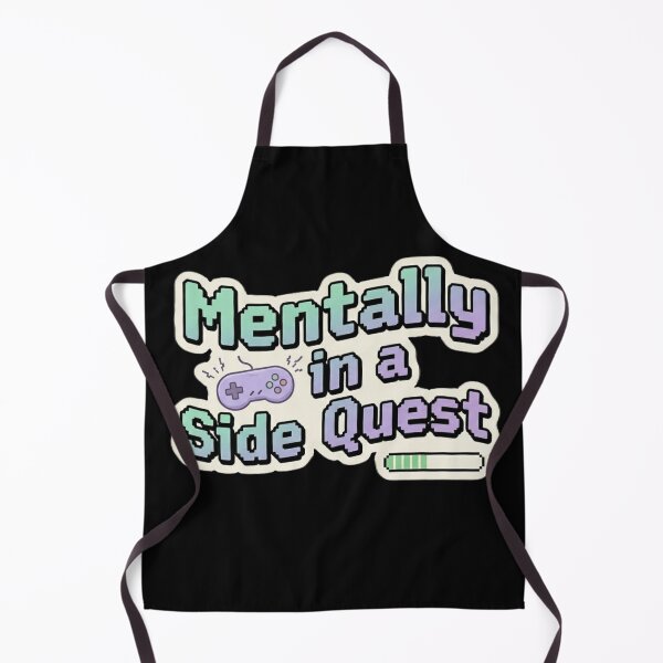 Item preview, Mentally in a Side Quest Funny Gamer Retro Typography designed and sold by AGawas.