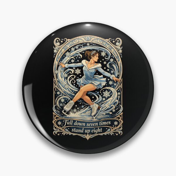 Item preview, Figure skating Art Nouveau shirt: Stand Up designed and sold by Pineapple-Tree.