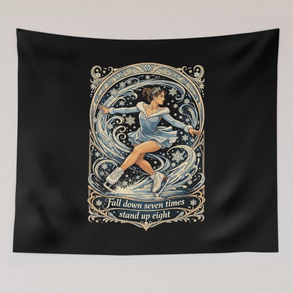 Item preview, Figure skating Art Nouveau shirt: Stand Up designed and sold by Pineapple-Tree.
