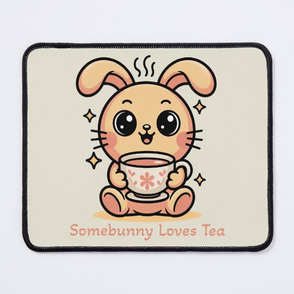 Item preview, Somebunny Loves Tea Cute Kawaii Bunny Pun Art designed and sold by AlexandraSand.