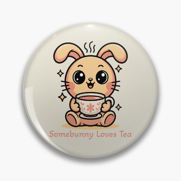 Item preview, Somebunny Loves Tea Cute Kawaii Bunny Pun Art designed and sold by AlexandraSand.