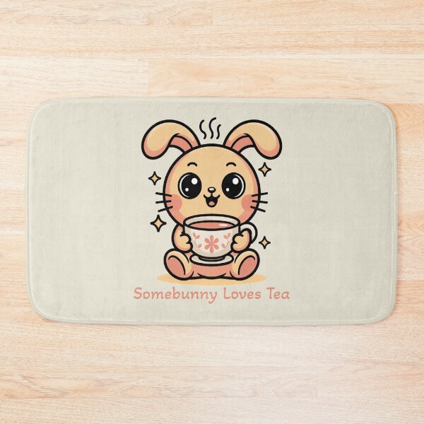 Item preview, Somebunny Loves Tea Cute Kawaii Bunny Pun Art designed and sold by AlexandraSand.