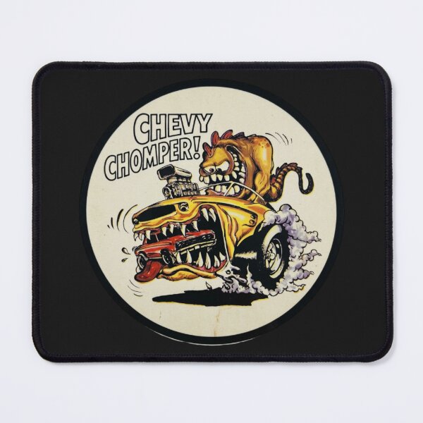Item preview, CHEVY CHOMPER YELLOW MONSTER MUSTANG METALSHARP TOOTH DOG designed and sold by V3GFX.