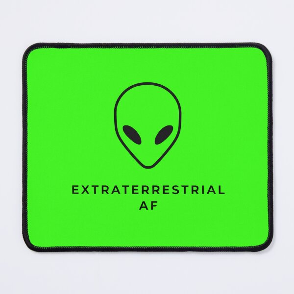 Item preview, Simple Grey Alien Outline - Sci-Fi Minimalist Typography Art designed and sold by Cosmic Cactus.