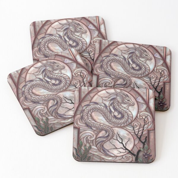 Item preview, Art Nouveau Dragon Mystic Moon designed and sold by BriSher.