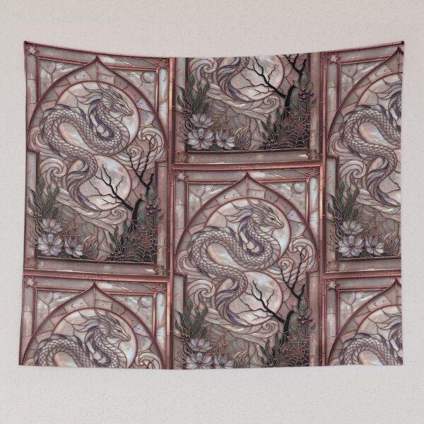Item preview, Art Nouveau Dragon Mystic Moon designed and sold by BriSher.