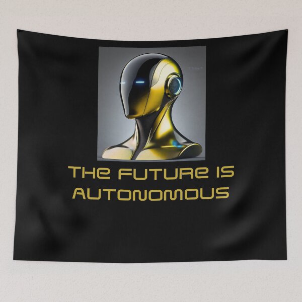 Item preview, Powered by AI Robot Design Futuristic Artificial Intelligence Tech Aesthetic Machine Learning Cyberpunk Graphic designed and sold by TEEJAMBOREE.