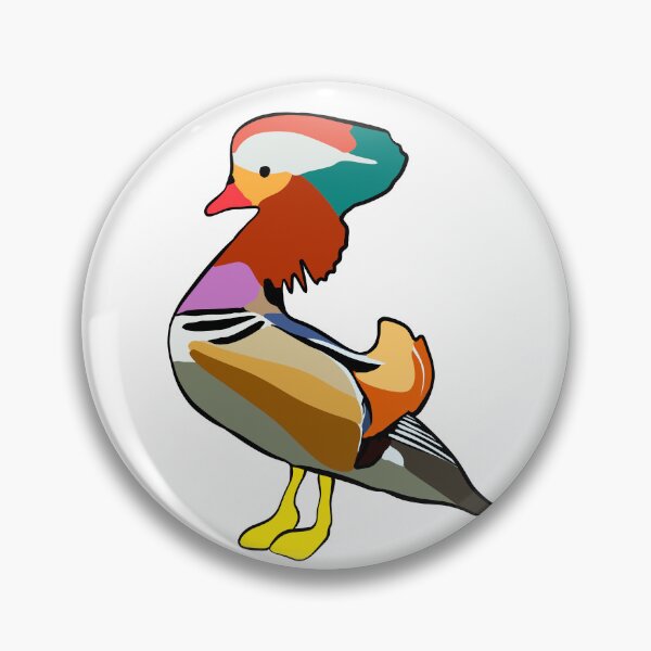 Item preview, Silly Simple Color Mandarin Duck Cute Sticker designed and sold by Madeleine Sharp.