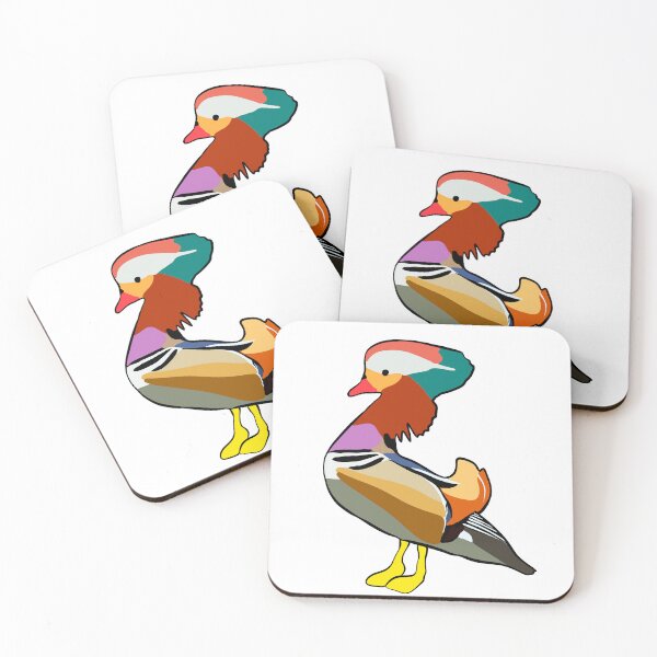 Item preview, Silly Simple Color Mandarin Duck Cute Sticker designed and sold by Madeleine Sharp.