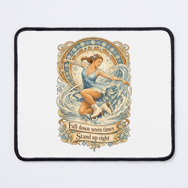 Item preview, Figure skating Art Nouveau shirt: Stand Up designed and sold by Pineapple-Tree.