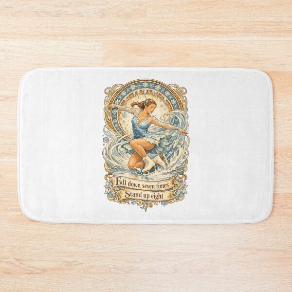 Item preview, Figure skating Art Nouveau shirt: Stand Up designed and sold by Pineapple-Tree.