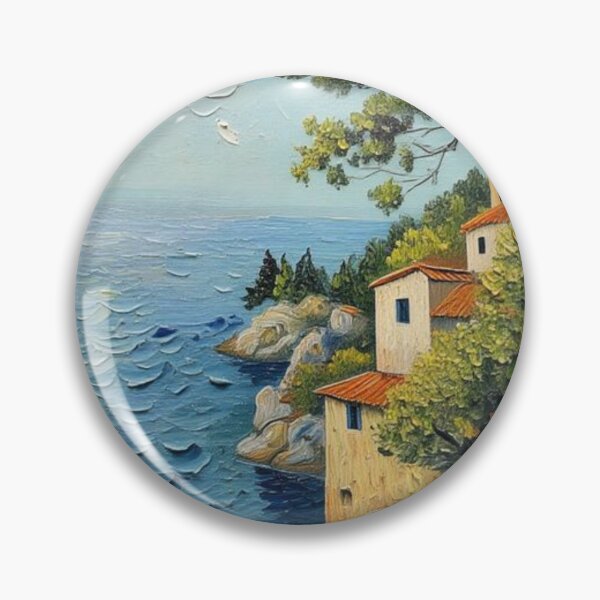 Item preview, Village on the cliff coast designed and sold by sid1802.