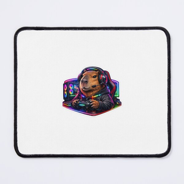 Item preview, Capybara Gaming Cartoon Design designed and sold by Aramdesing.