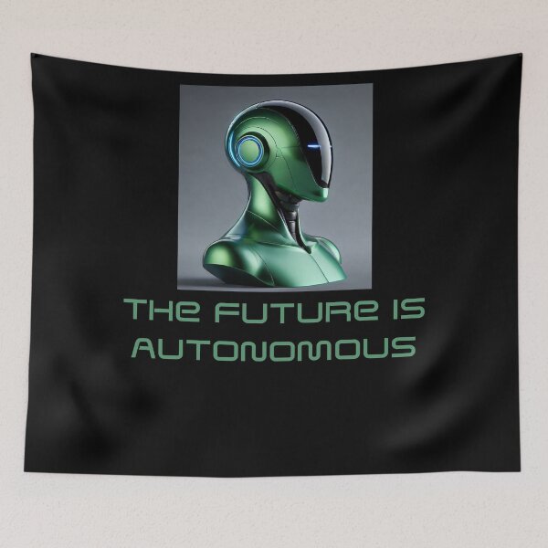 Item preview, Powered by AI Robot Design Futuristic Artificial Intelligence Tech Aesthetic Machine Learning Cyberpunk Graphic designed and sold by TEEJAMBOREE.