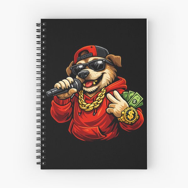 Item preview, Rapper Dog Cartoon Hip Hop Mascot designed and sold by Evening Twilight.