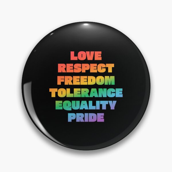 Item preview, Love Respect Freedom Tolerance Equality Pride -  LGBT Pride Values designed and sold by Inspirationmotivation.