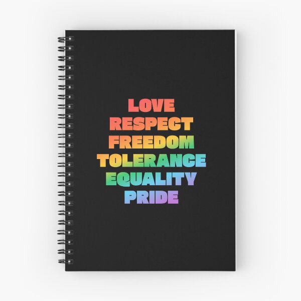 Item preview, Love Respect Freedom Tolerance Equality Pride -  LGBT Pride Values designed and sold by Inspirationmotivation.