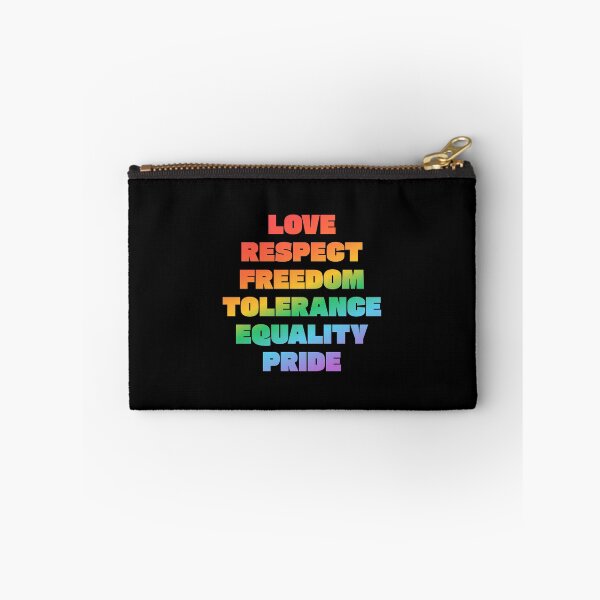 Item preview, Love Respect Freedom Tolerance Equality Pride -  LGBT Pride Values designed and sold by Inspirationmotivation.