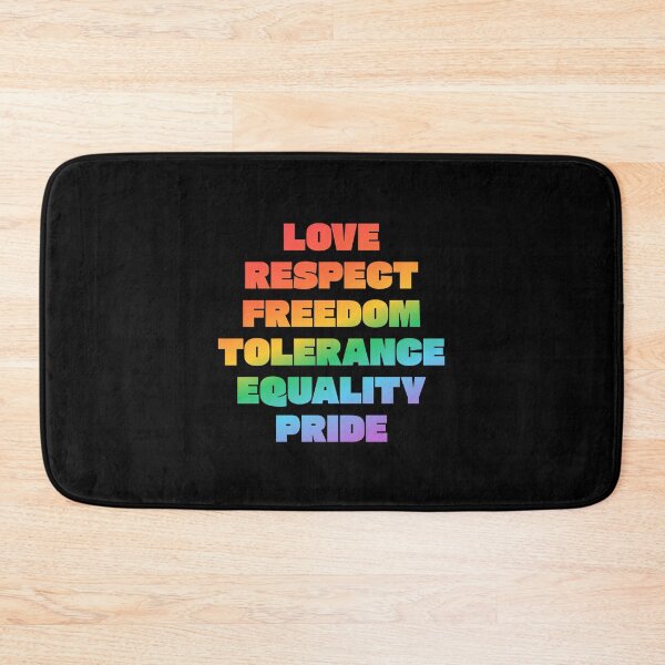 Item preview, Love Respect Freedom Tolerance Equality Pride -  LGBT Pride Values designed and sold by Inspirationmotivation.