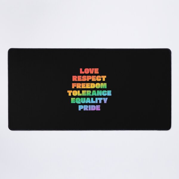 Item preview, Love Respect Freedom Tolerance Equality Pride -  LGBT Pride Values designed and sold by Inspirationmotivation.