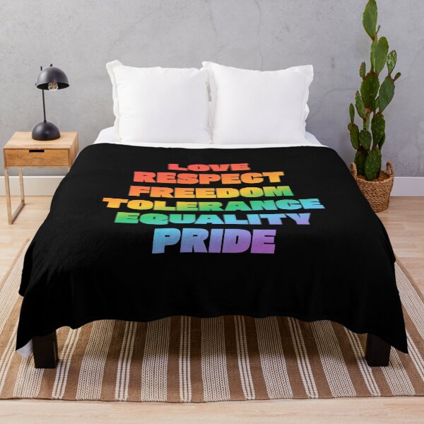 Item preview, Love Respect Freedom Tolerance Equality Pride - LGBT Pride Values designed and sold by Inspirationmotivation.