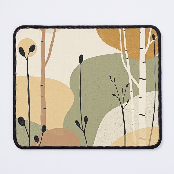 Item preview, Modern Organic Woodland Landscape | Neutral Abstract Nature Design designed and sold by Hyssop St.