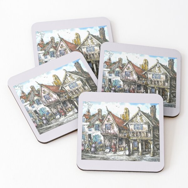 Item preview, Old Houses in Chester c1810 by R E Whitaker designed and sold by Collector-RB.