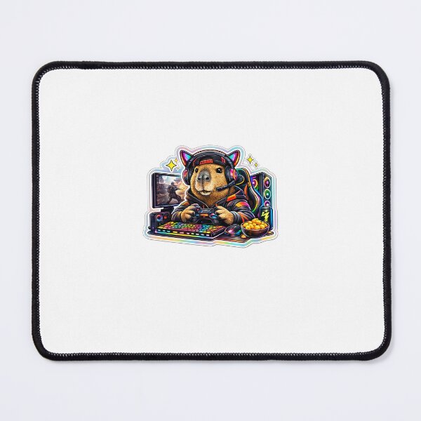 Item preview, Capybara Gaming Cartoon Design designed and sold by Aramdesing.