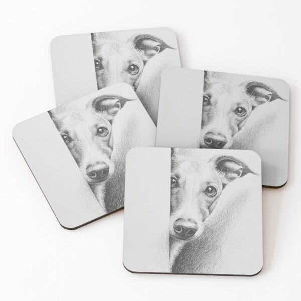 Item preview, Curious sighthound Peeking poster designed and sold by lautir.