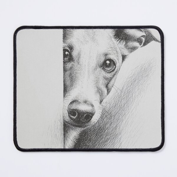 Item preview, Curious sighthound Peeking poster designed and sold by lautir.