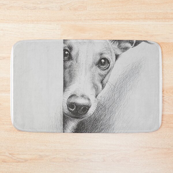 Item preview, Curious sighthound Peeking poster designed and sold by lautir.