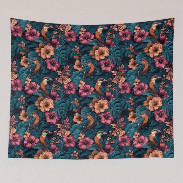 Item preview, Charming Tropical Flower  - Flower Garden Pattern   - Anniversary Gift Ideas designed and sold by RoyalStarsPatts.